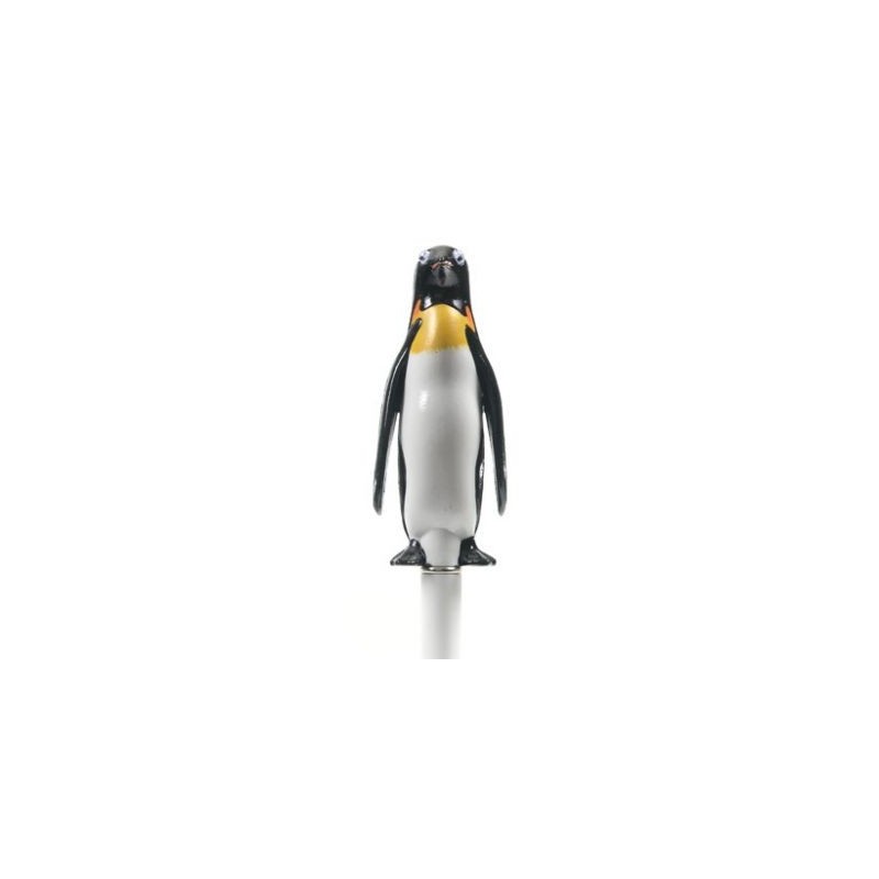 Stylo bille pingouin, 2 couleurs noir & rose - Metro Brico Dodo